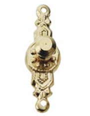 CCB0808, Brass Provincial Knobs, 2pc