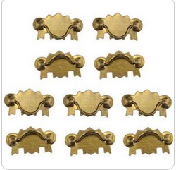 CEA259, Brass Drawer Pulls, 10pc