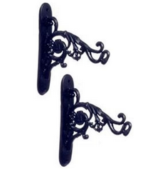 CEA269, Hanging Pot Holder, Black, 1 Pair