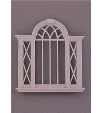CMS152, Cambridge Decorated Double Window, White
