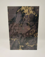 CMS174, Marble Tile, Black & Gold