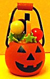 Plastic Pumpkin Filled with Candy