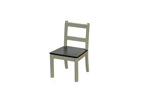 Kitchen Chair, Gray & Black