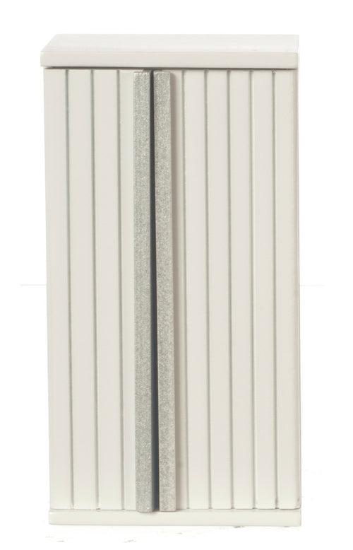Refrigerator, Modern Ribbed, White