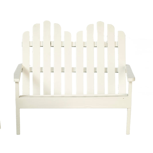 Adirondack Double Chair, White