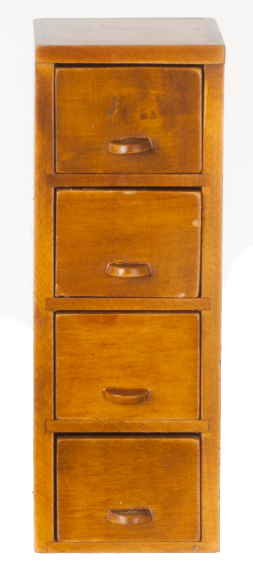 4 Drawer File Cabinet Walnut