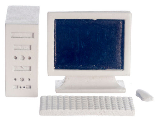 Computer Set, 3pc White