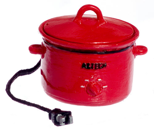 Electric Crock Pot, Red