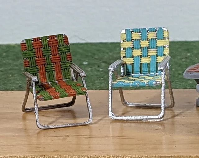 1/4" Scale Aluminum Lawn Chair Kit, 2pc