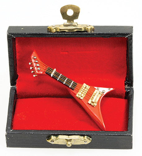 Red Electric Guitar With Case