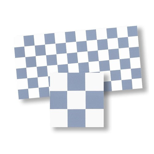 Mosaic Floor Tiles, Blue & White