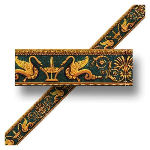 Wallpaper Border, Gold Swan