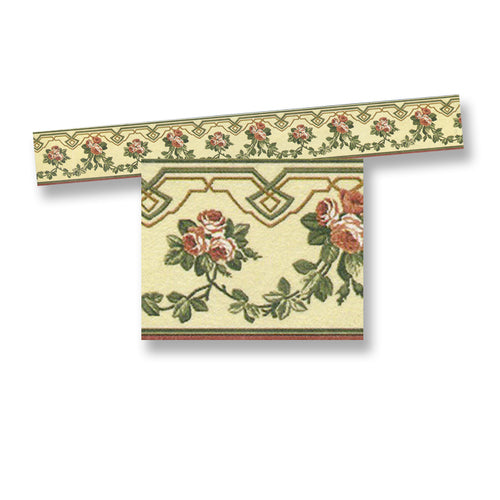 Wallpaper Border, Cream with Roses