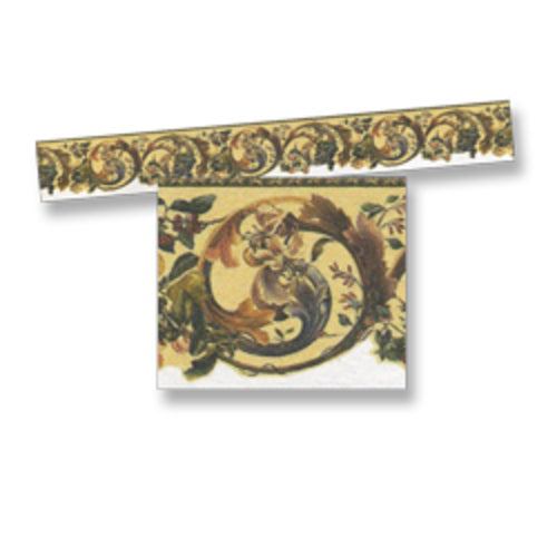 Wallpaper Border, Scroll Leaves
