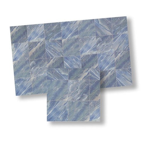 Faux Marble Tile, Blue