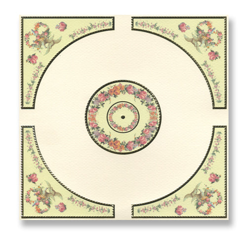 Ceiling Mosaic Panel, Birds Garland