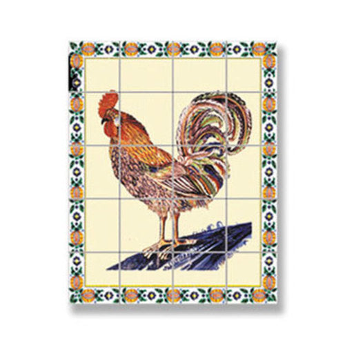 Backsplash Mosaic Tile, Rooster