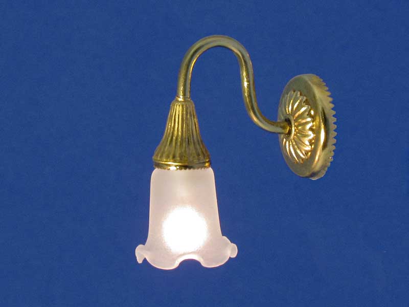 Victorian Sconce, White Shade