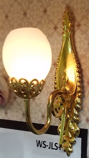 Brass Sconce with Tall Backplate