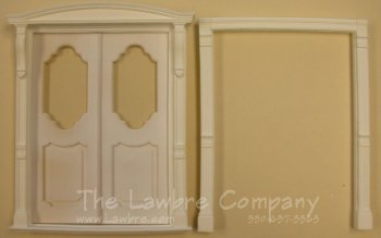 CRE032, Double Door with Clear Glass