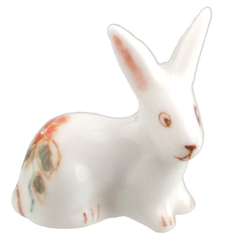 Porcelain Bunny Figurine, Pink