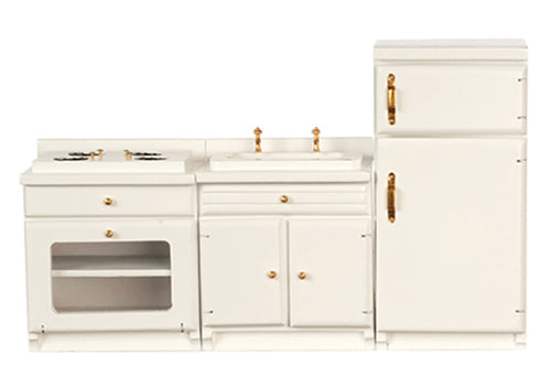 Appliance Set, White, 3 piece