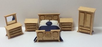 1/2" Scale Traditional Bedroom Kit, 6pcs