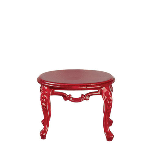 Fancy Victorian Oval Side Table, Mahogany