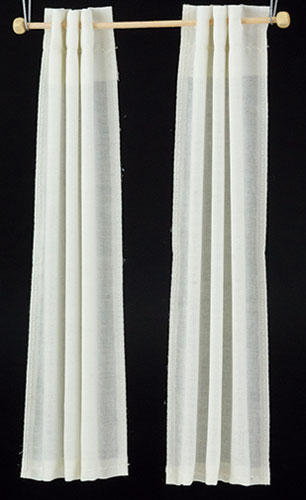 Curtain, White Modern Tab