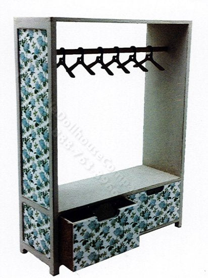 Open Wardrobe with 2 Drawers, Kit