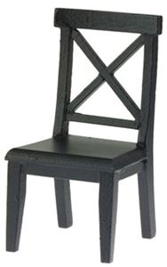 Cross Buck Chair, Black