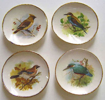 Bird Plate, 4pc