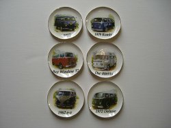 Volkswagen Bus Dishes, 6pc