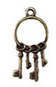 Brass Keys On Ring