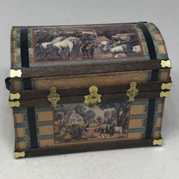 Lithograph Wooden Trunk Kit, Classic Americana Summer