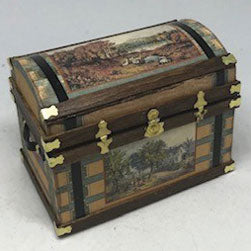 Lithograph Wooden Trunk Kit, Classic Americana Fall