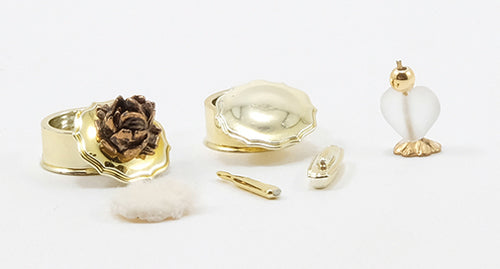 Ladies Boudoir Set, Gold