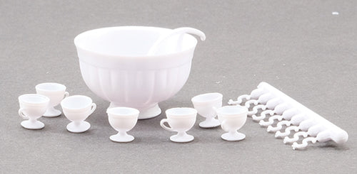 Punch Bowl Set, White