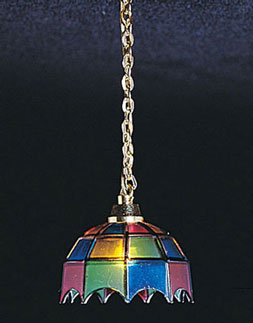 Colored Tiffany Hanging Lamp