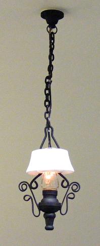 Early American Hanging Kitchen Lamp