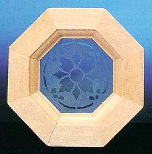 Octagon Window with Etched Insert