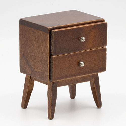 2 Drawer Table Stand, Walnut