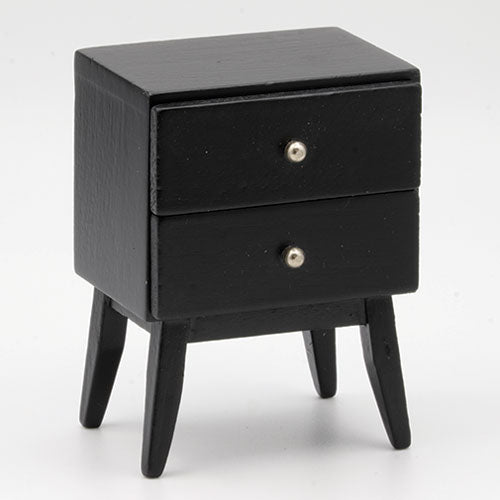 2 Drawer Table Stand, Black