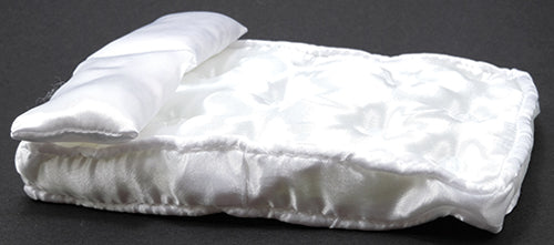 Double Mattress With Pillows, White