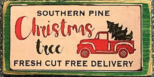 Decor Board Sign, Christmas Tree