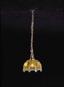 Tiffany Hanging Lamp, Amber