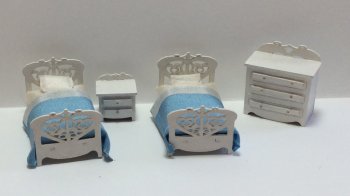 1/4" Scale Victorian Child's Room Kit, 4pcs