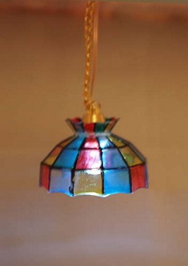 Hanging Tiffany Lamp, Multi, LED