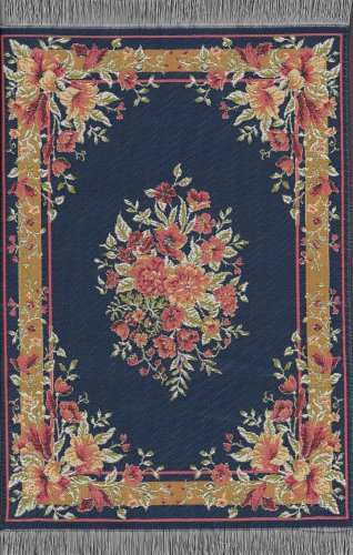 Turkish Woven Rug, Blue