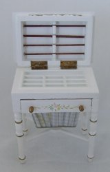 Bespoke Tailoring Sewing Stand, Handpainted